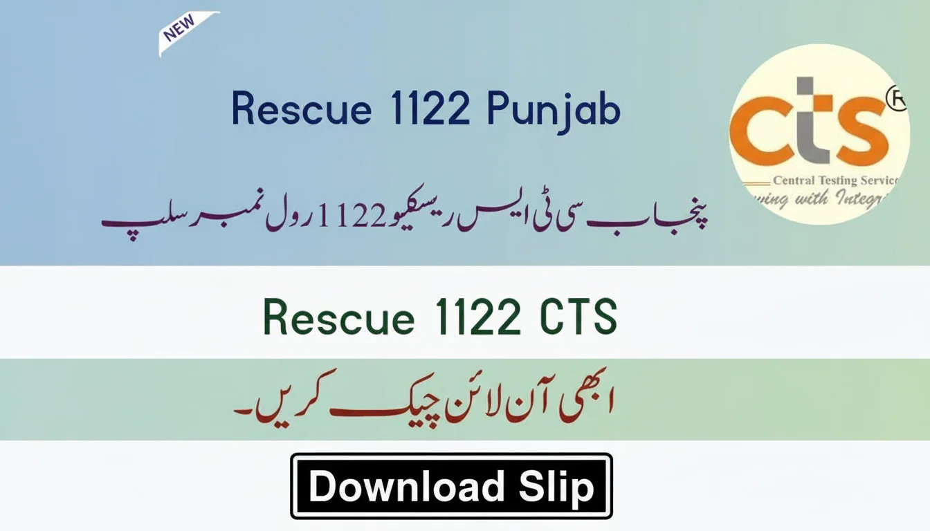 Rescue 1122 Jobs Roll No Slip Download