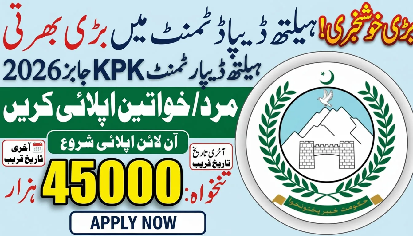 Health Department KPK Jobs 2026
