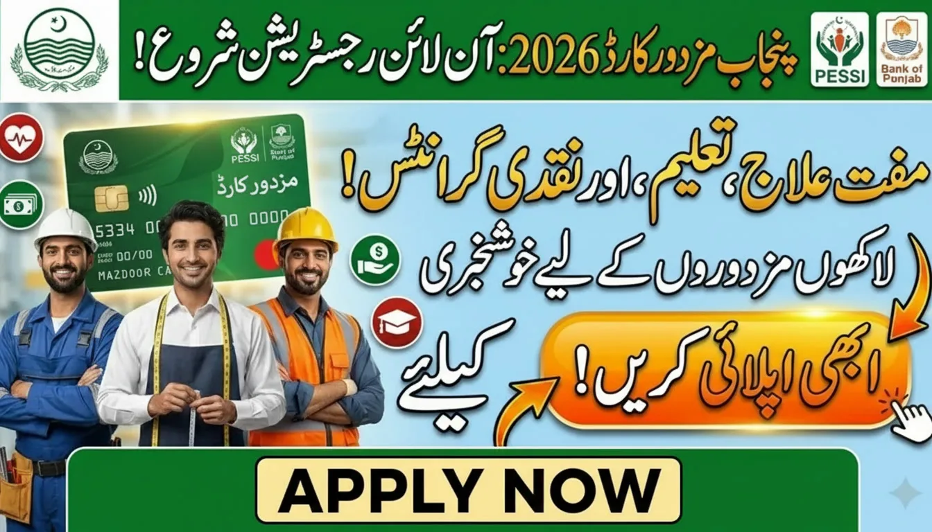 Punjab Mazdoor Card 2026 Online Registration